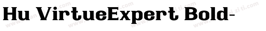Hu VirtueExpert Bold字体转换